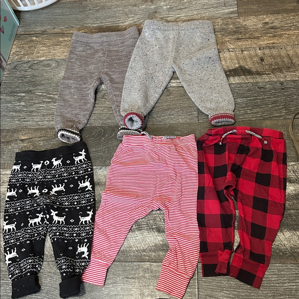 Joe Fresh 12-18 month pull on baby pant bundle of 5